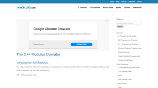 
                            3. The C++ Modulus Operator | C and C++ Programming Resources