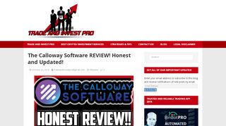 
                            4. The Calloway Software REVIEW! DANGEROUS SCAM!? MUST READ!