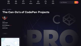 
                            11. The Can-Do's of CodePen Projects | CSS-Tricks