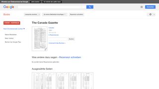 
                            10. The Canada Gazette