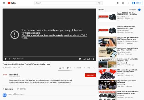 
                            4. The Canon EOS M-Series: The Wi-Fi Connection Process - YouTube