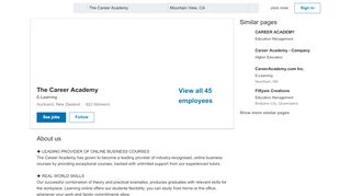 
                            13. The Career Academy | LinkedIn