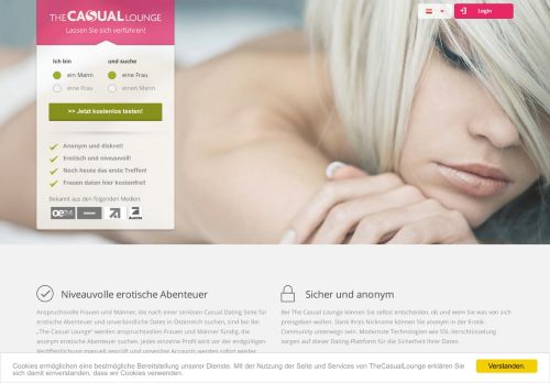 
                            4. The Casual Lounge AT: DAS Casual Dating Portal für Österreich 2019