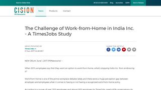 
                            12. The Challenge of Work-from-Home in India Inc. - A TimesJobs Study