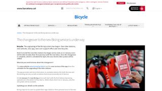 
                            7. The changeover to the new Bicing service is under way | Bicycle