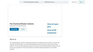 
                            11. The Chartered Banker Institute | LinkedIn