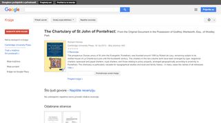 
                            9. The Chartulary of St John of Pontefract: From the Original Document ...