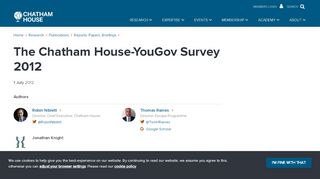 
                            6. The Chatham House-YouGov Survey 2012 | Chatham House
