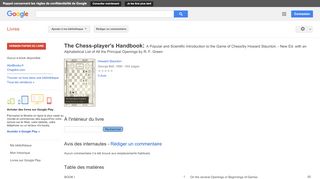 
                            11. The Chess-player's Handbook: A Popular and Scientific Introduction ...
