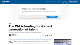 
                            10. The CIA is hunting for its next generation of talent - CNBC.com