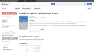 
                            7. The CISG and its Impact on National Legal Systems