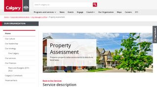 
                            3. The City of Calgary - Property Assessment