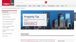 
                            12. The City of Calgary - Property tax