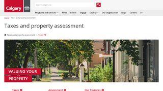 
                            10. The City of Calgary - Taxes and Property Assessment Category Page
