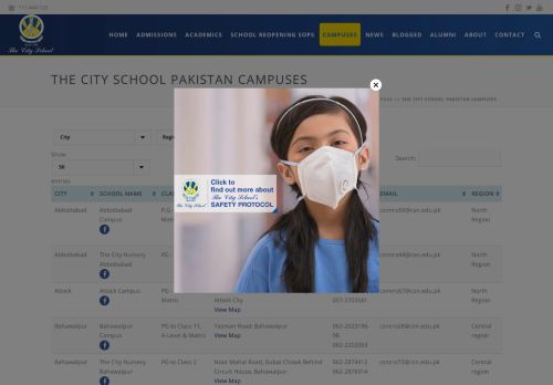 
                            6. The City School Pakistan Campuses