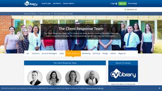 
                            11. The Client Response Team - Meet the CV-Library Team