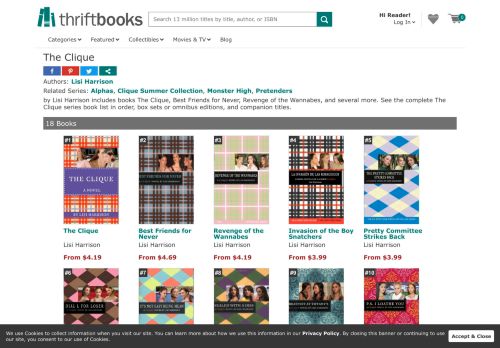
                            12. The Clique Book Series - Thriftbooks