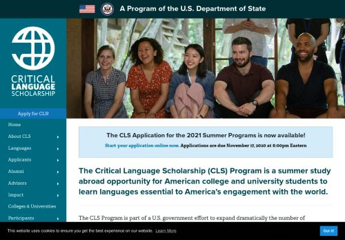 
                            12. The CLS Program - Critical Language Scholarship Program
