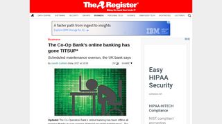 
                            13. The Co-Op Bank's online banking has gone TITSUP* • The Register