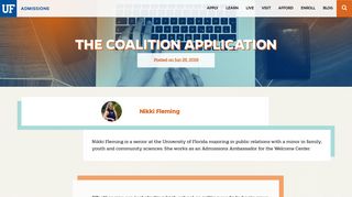 
                            10. The Coalition Application - UF Admissions - University of Florida