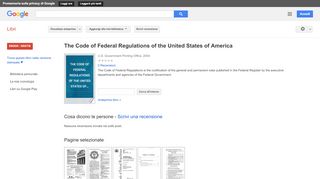 
                            11. The Code of Federal Regulations of the United States of America - Risultati da Google Libri
