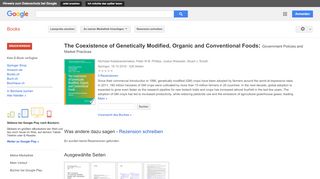 
                            10. The Coexistence of Genetically Modified, Organic and Conventional ...