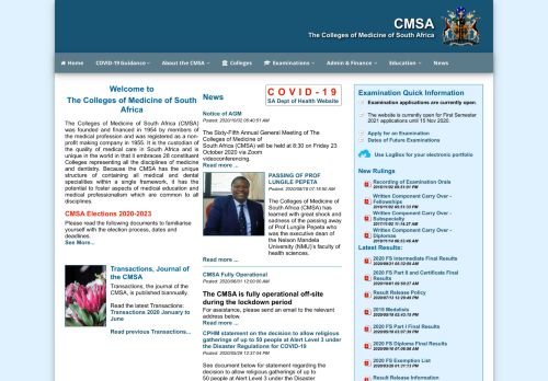
                            2. The Colleges of Medicine of South Africa: Home Page