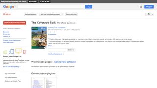 
                            7. The Colorado Trail: The Official Guidebook