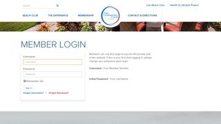 
                            12. The Commons Club Member Login