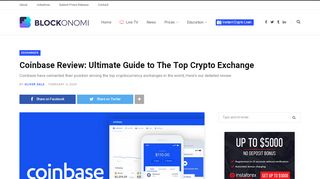 
                            8. The Complete Beginner's Guide to Coinbase Review 2019 - Is it Safe?