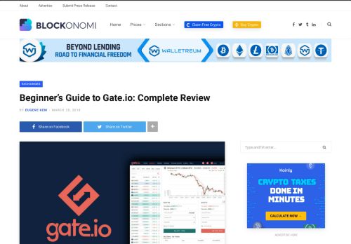 
                            6. The Complete Beginner's Guide to Gate.io Review 2019 - Is it Safe?