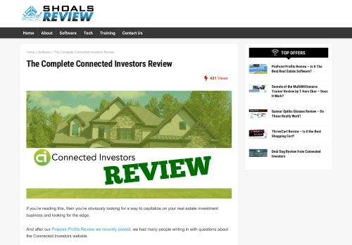 
                            4. The Complete Connected Investors Review | ShoalsReview.com