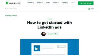 
                            13. The Complete Guide to LinkedIn Ads | Sprout Social