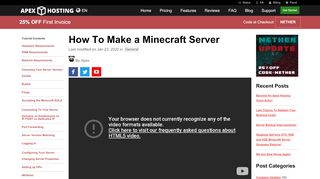 
                            8. The Complete Guide To Make a Minecraft Server