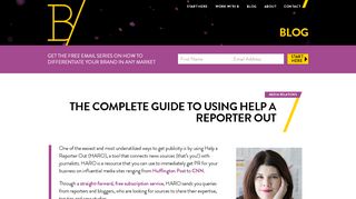 
                            11. The Complete Guide to Using Help A Reporter (HARO) - Brigitte Lyons