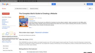 
                            9. The Complete Idiot's Guide to Creating a Website