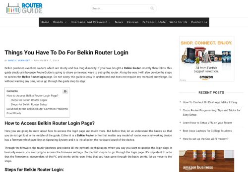 
                            8. The Complete Process for Belkin Router Login - RouterGuide