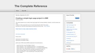 
                            5. The Complete Reference: Creating a simple login page ...