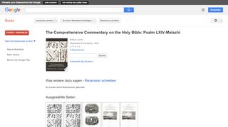 
                            10. The Comprehensive Commentary on the Holy Bible: Psalm LXIV-Malachi - Google Books-Ergebnisseite