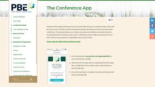 
                            9. The Conference App - Plant Biology Europe 2018