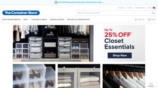 
                            8. The Container Store: Storage, Organization & Custom Closets