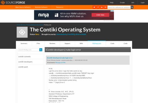 
                            6. The Contiki Operating System / [Contiki-developers] make login error