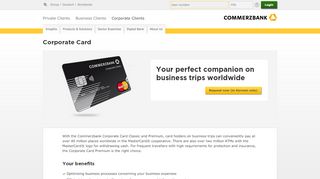 
                            7. The Corporate Card | Products online | Offers - Commerzbank