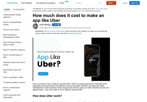 
                            12. The cost to make an app like Uber. Technology stack for a taxi app ...