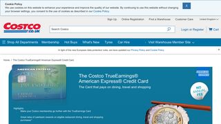 
                            8. The Costco TrueEarnings® American Express® Credit Card ...