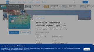 
                            2. The Costco TrueEarnings Credit Card | American Express UK