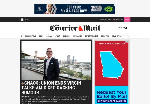 
                            4. The Courier Mail | Breaking News Headlines for Brisbane and ...