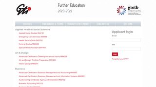 
                            5. the course list - Further Education at GTI