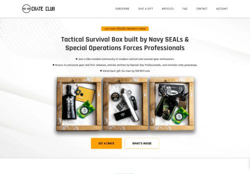 
                            5. The Crate Club - Tactical Survival Gear Monthly Subscription