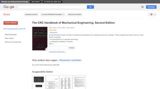 
                            7. The CRC Handbook of Mechanical Engineering, Second Edition